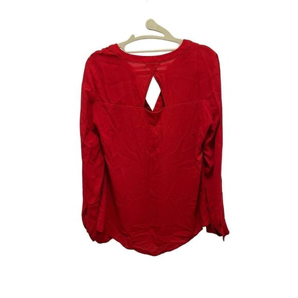 Candie’s women’s red dress shirt, size M - Picture 2 of 4